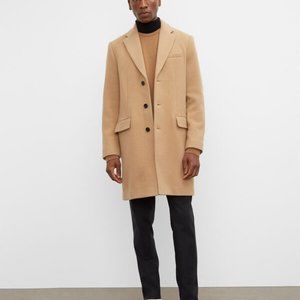 Club Monaco Textured Topcoat, Beige/Camel, M
